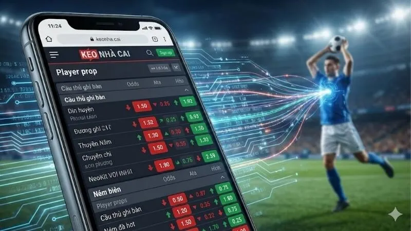 Keo nha cai - Bí quyết cược cầu thủ ghi bàn và ném biên 2 keo-nha-cai